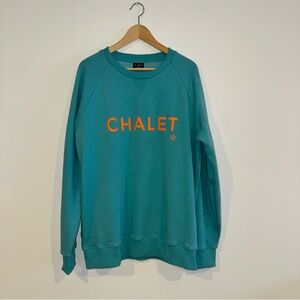 BIRDZ Men’s Sweatshirt with Orange 'CHALET' Logo